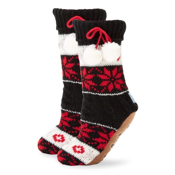Jane & Bleeker Accessories - JANE & BLEEKER Faux Fur Non Skid Slipper Socks NWT